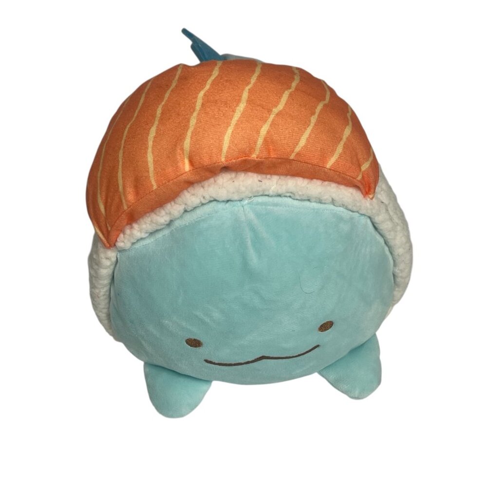 San-X Sumikko Gurashi 12.5" Salmon Nigiri Plush Round 1 Exclusive 2022  NWT